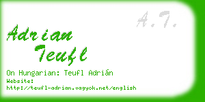 adrian teufl business card